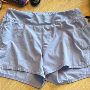 Athleta Purple Athletic Shorts with Compression Fit